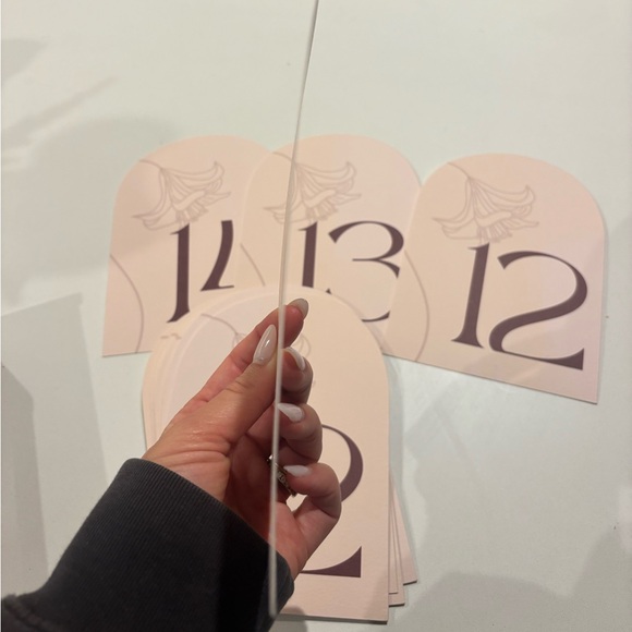 Table Number Card (14) - Picture 3 of 5